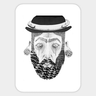 Man in the hat Sticker